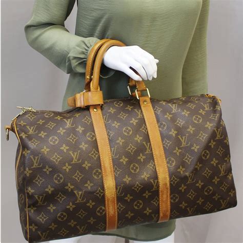 Vintage Louis Vuitton Keepall 45 in Monogram Canvas and 